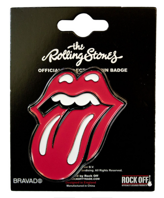 THE ROLLING STONES - The Rolling Stones Pin Badge: Classic Tongue Large