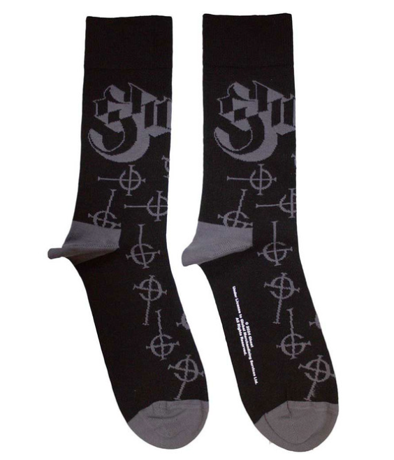 GHOST - Ghost Unisex Socks: Symbol Pattern (Black) (UK Size 4 - 7)