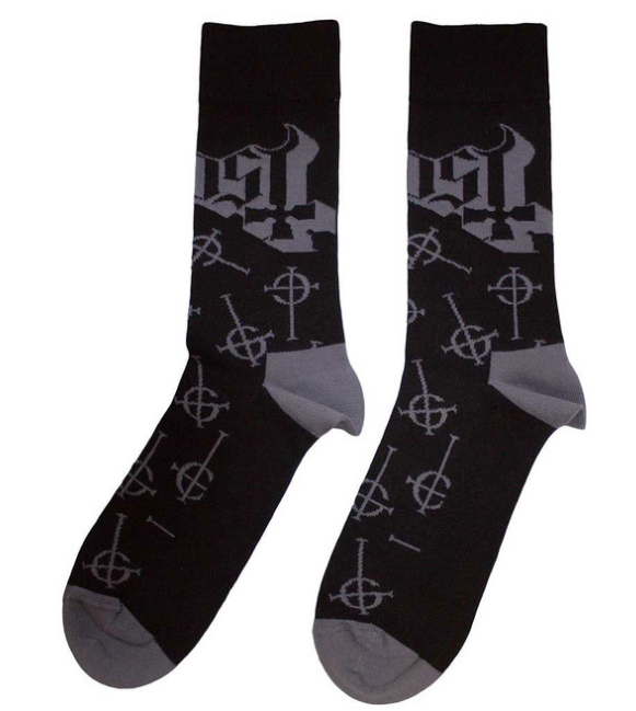GHOST - Ghost Unisex Socks: Symbol Pattern (Black) (UK Size 4 - 7)