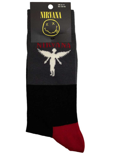 NIRVANA - Nirvana Unisex Socks: In Utero (Charcoal Grey) (UK Size 6 - 11)