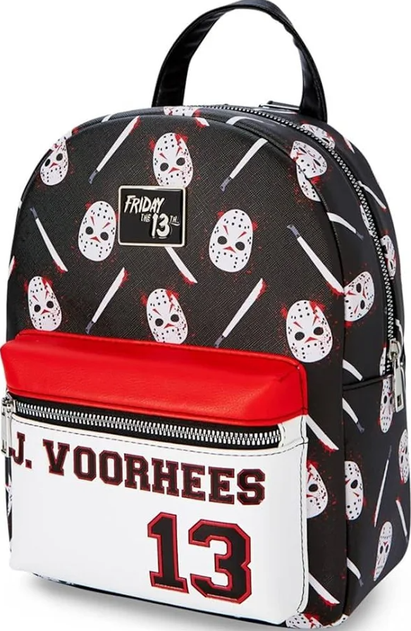 FRIDAY THE 13TH - Print J. Voorhees Mini Backpack Black