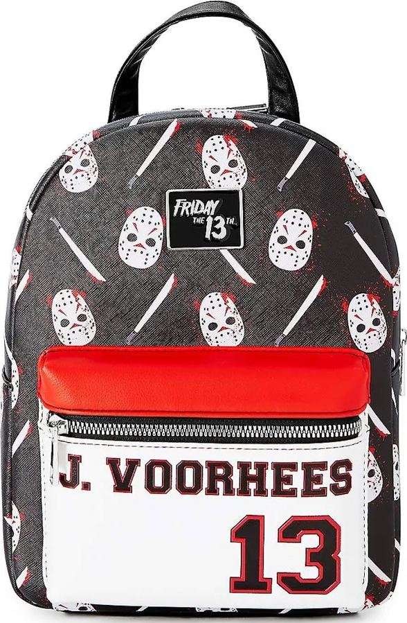 FRIDAY THE 13TH - Print J. Voorhees Mini Backpack Black