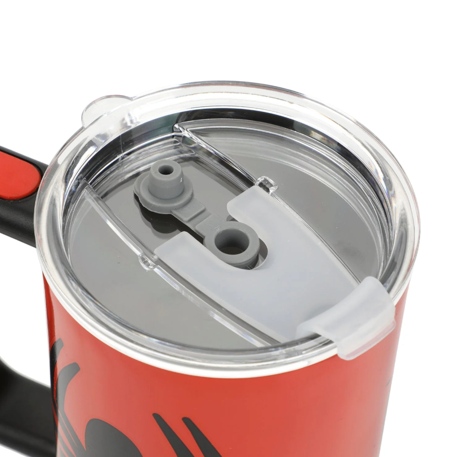 MARVEL - Spider-Man Face & Logo 40 Oz Steel Tumbler With Straw