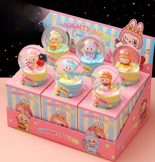 Naughty Bubu Snow Globe with LED lights - Mystery Box