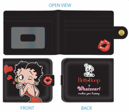 BETTY BOOP - Betty Boop Padded Vinyl Snap Wallet