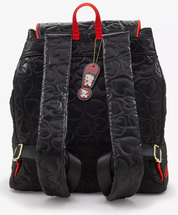BETTY BOOP - Betty Boop Heart Quilted Slouch Mini Backpack