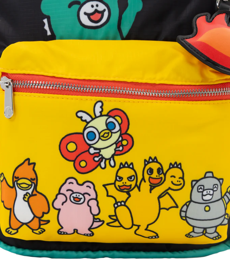 CHIBI GODZILLA RAIDS AGAIN - Reversible/Convertible Backpack and Crossbody Bag