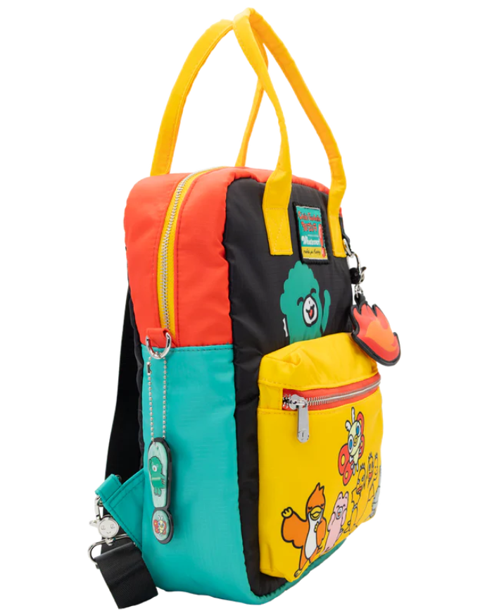 CHIBI GODZILLA RAIDS AGAIN - Reversible/Convertible Backpack and Crossbody Bag
