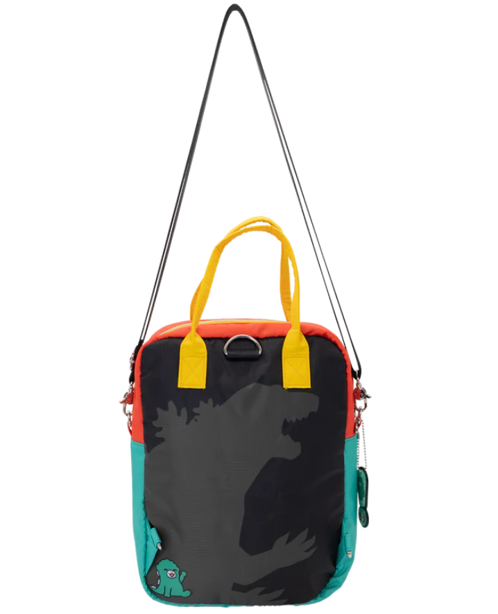 CHIBI GODZILLA RAIDS AGAIN - Reversible/Convertible Backpack and Crossbody Bag
