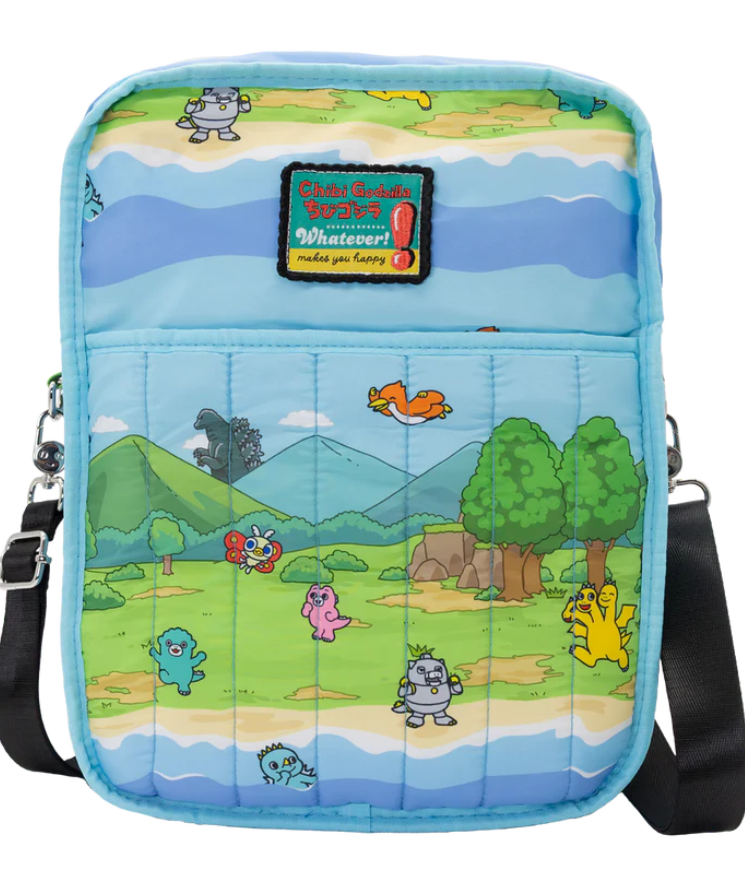 CHIBI GODZILLA RAIDS AGAIN - Reversible/Convertible Backpack and Crossbody Bag
