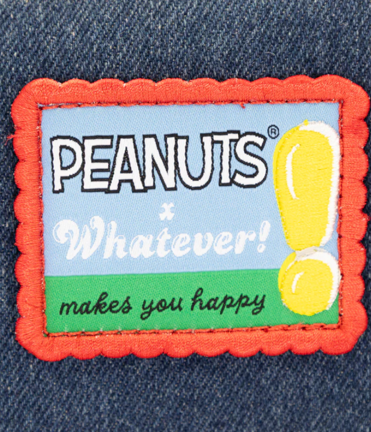 PEANUTS - Peanuts 75th Anniversary Color Block Denim & Canvas Convertible Bag
