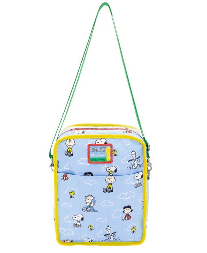 PEANUTS - Peanuts 75th Anniversary Color Block Denim & Canvas Convertible Bag