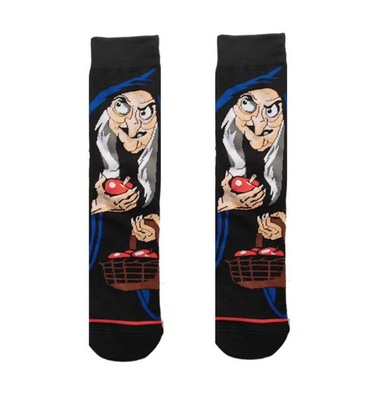 DISNEY VILLAINS - Queen Grimhilde / The Evil Queen / Witch Crew Socks