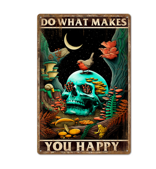 Do What Makes You Happy Iron Hanging Wall Art
