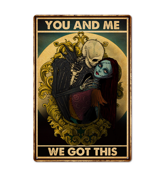 THE NIGHTMARE BEFORE CHRISTMAS - You and Me, We Got This Iron Hanging Wall Art
