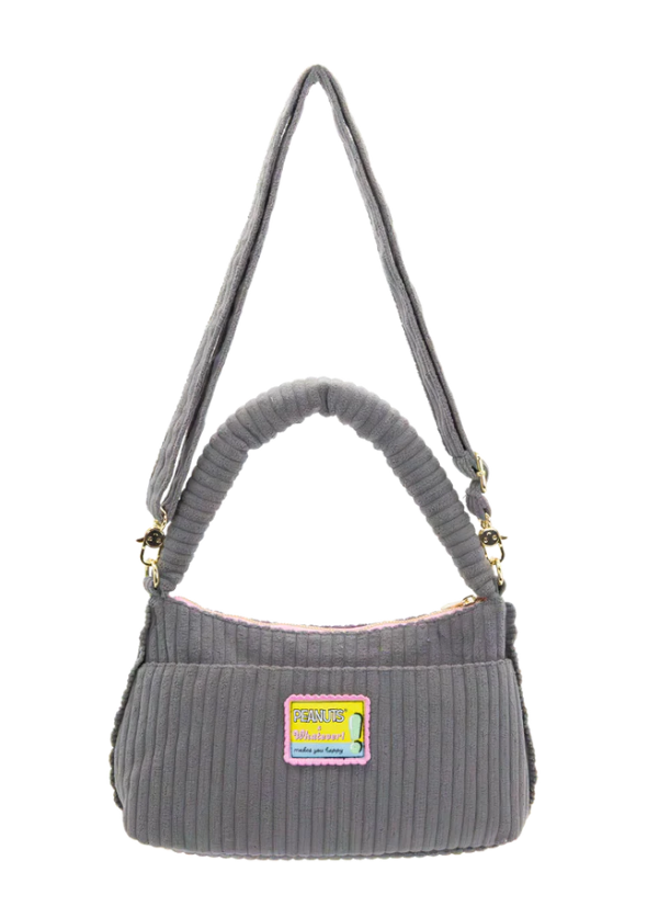 PEANUTS - Peanuts Sherbet Spring Pins and Patches Corduroy Baguette Bag