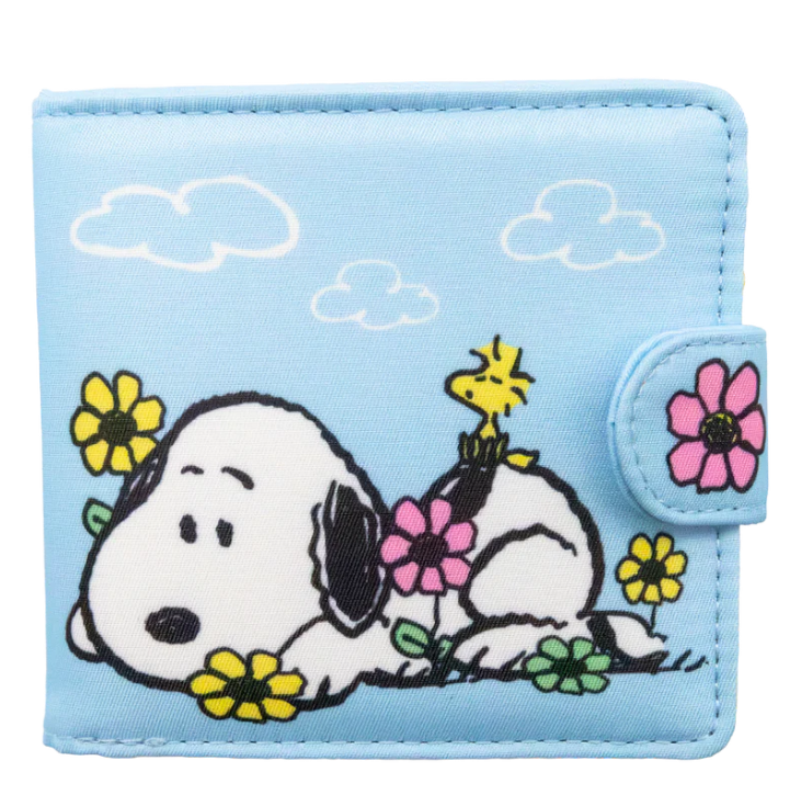 PEANUTS - Peanuts Sherbet Spring Padded Nylon Bi-Fold Wallet