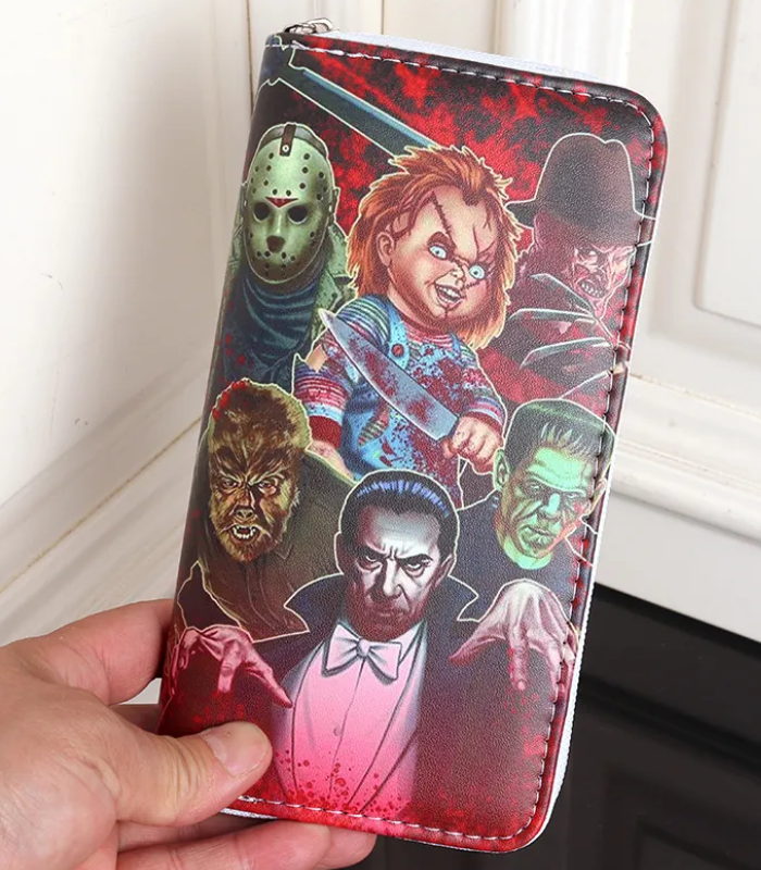 HORROR - Horror Movie Characters Long Zipper Wallet