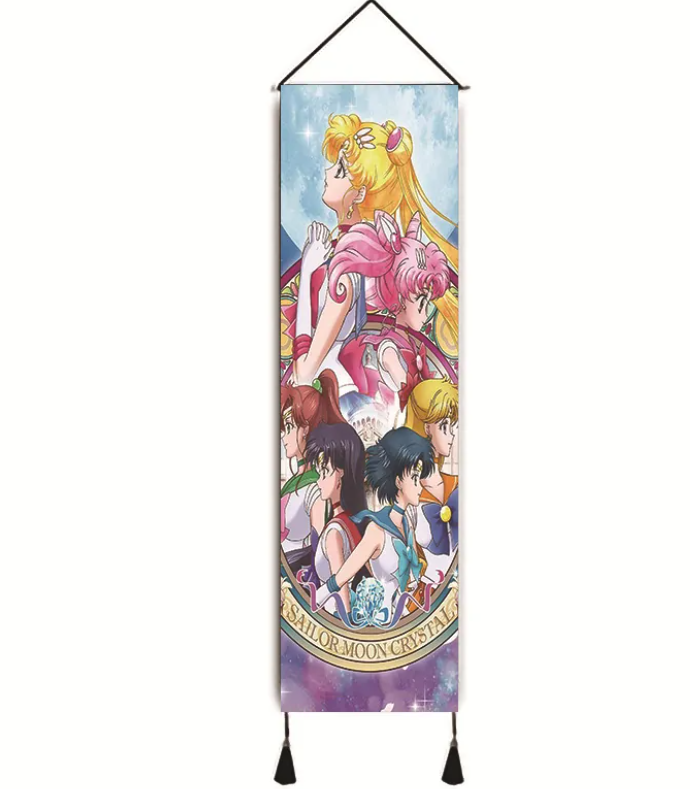 SAILOR MOON - Characters Crystal Tapestry Hanging Wall Art