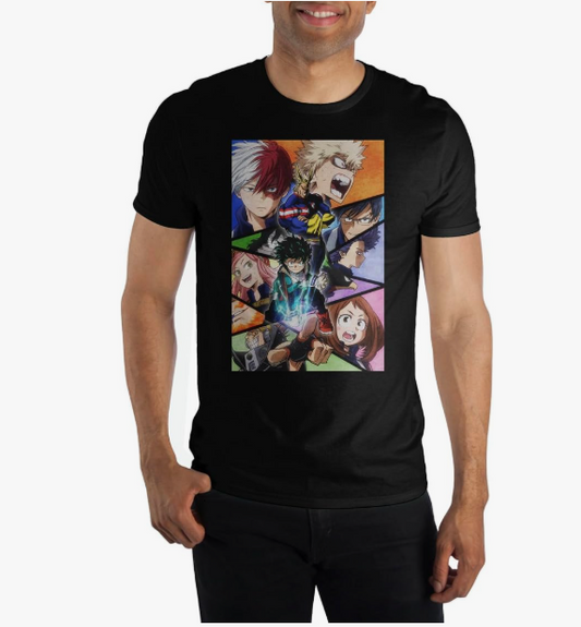 MY HERO ACADEMIA - My Hero Teaser Grid Art T-Shirt