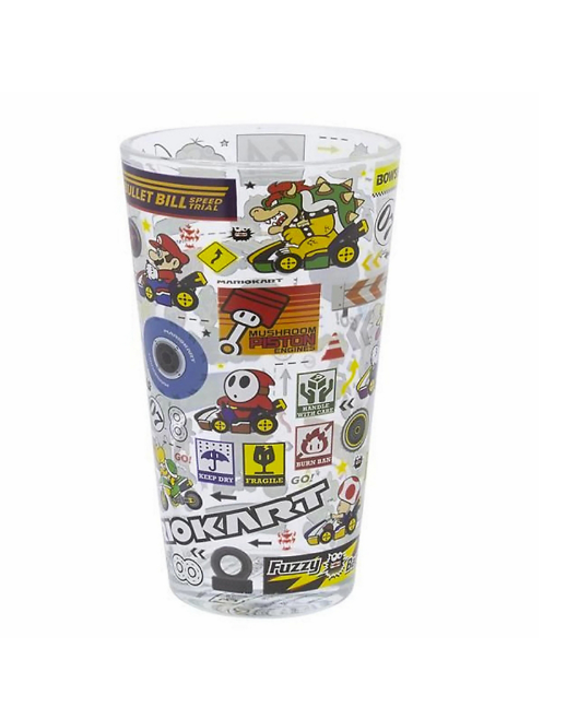 SUPER MARIO - Mario Kart Large Single Glass 400mL/14Oz