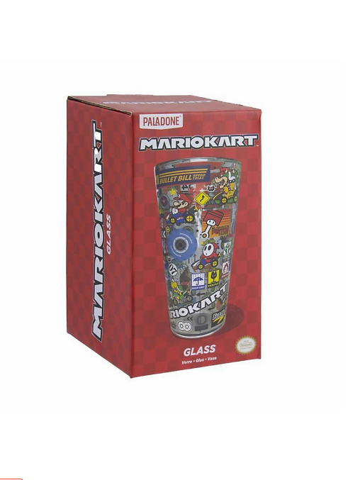 SUPER MARIO - Mario Kart Large Single Glass 400mL/14Oz