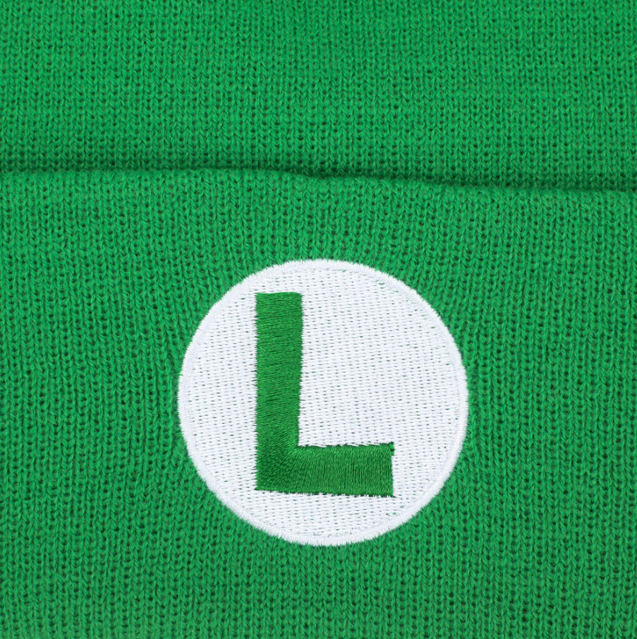 SUPER MARIO - Embroidered Luigi Beanie Hat