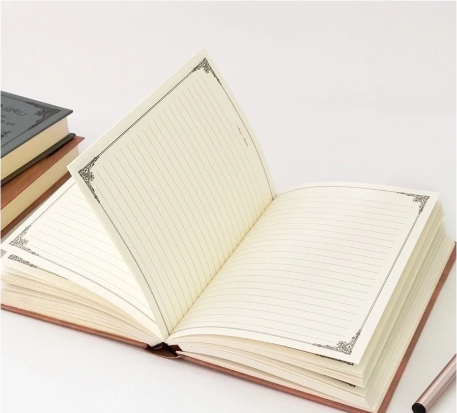 Spell Book - Classic Paper Retro Notebook (Red)