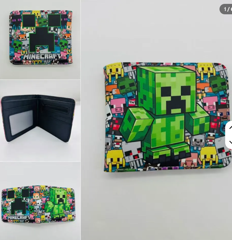 MINECRAFT - All-over Characters Bi-fold Wallet