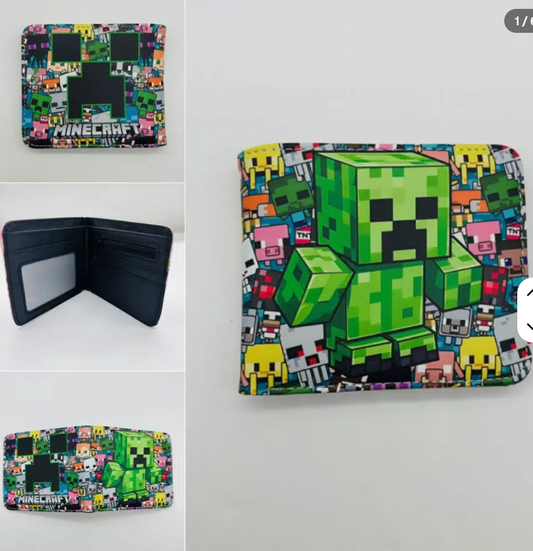 MINECRAFT - All-over Characters Bi-fold Wallet