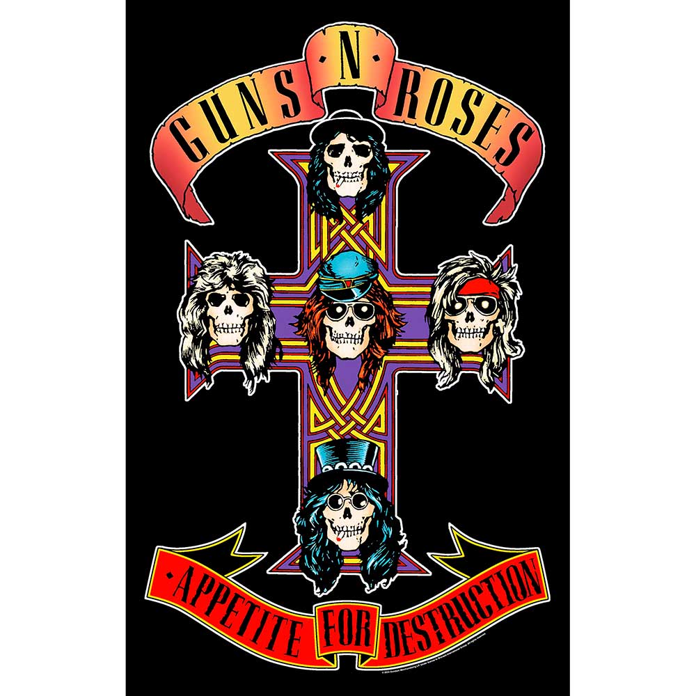 Guns N' Roses Textile Poster: Appetite For Destruction