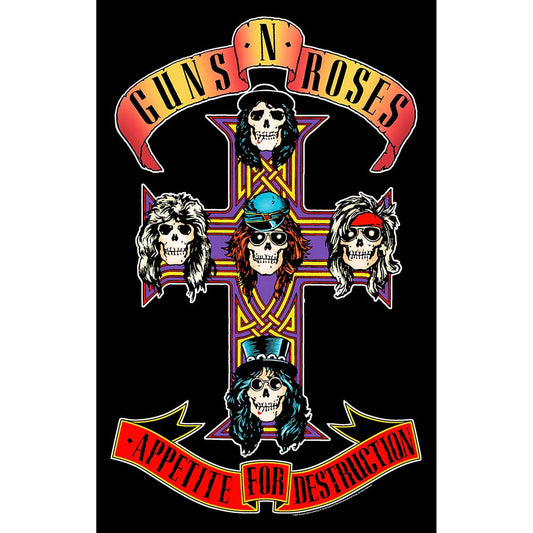 Guns N' Roses Textile Poster: Appetite For Destruction