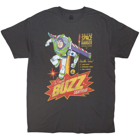 TOY STORY - Disney Unisex T-Shirt: Toy Story The Original Buzz (Charcoal Grey)