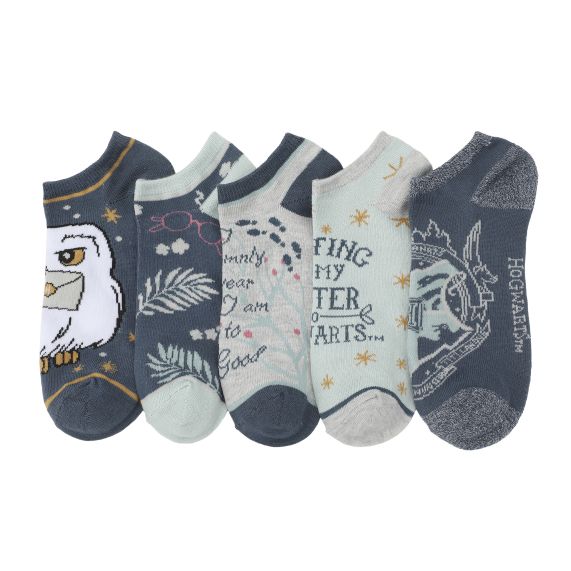 HARRY POTTER - Hedwig Letters Solemnly Swear Icons Hogwarts Crest knit Socks
