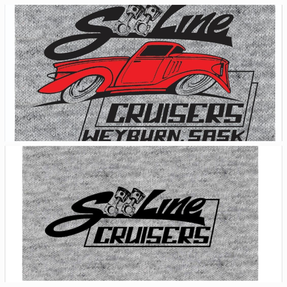 Sooline Cruisers T-Shirt - Back Logo Orange Truck - Adult