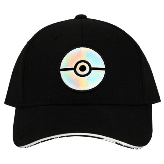 POKEMON - Pokeball Black Elite Holographic Baseball Hat
