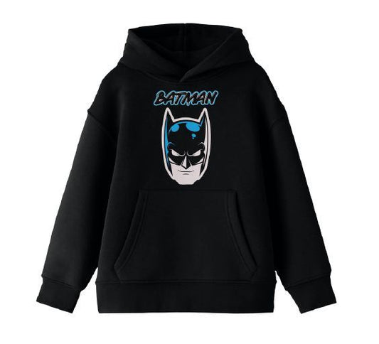 BATMAN - Batman Face Black Hoodie (youth)