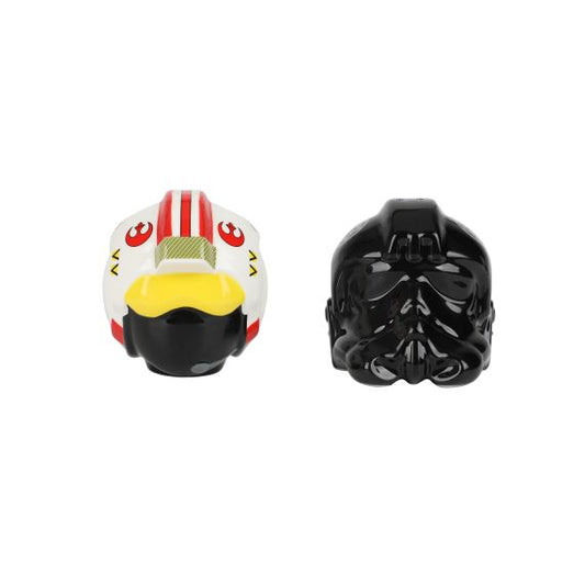 Star Wars X-Wing and Tie Fighter Sculpted Ceramic Salt and Pepper Set