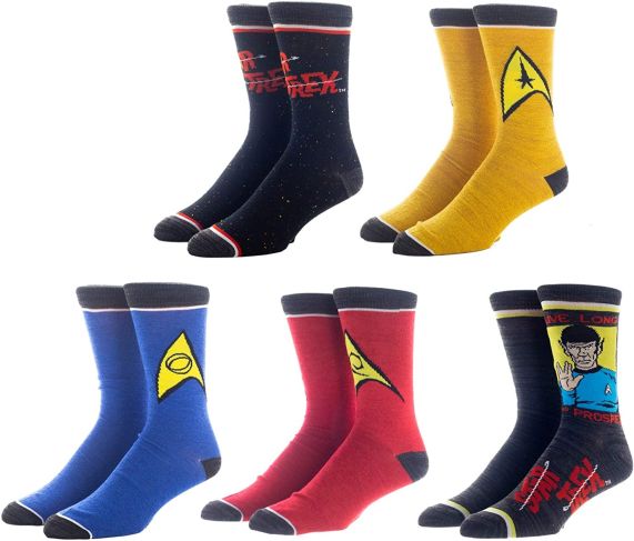 Star Trek Universe - 5 pair Crew Socks