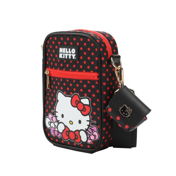Hello Kitty - Black AOP Crossbody Bag 2 Piece Gift Set