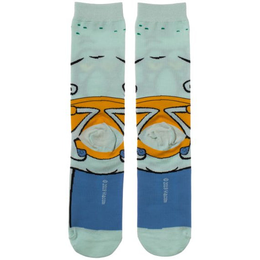 SPONGE BOB SQUARE PANTS - Squidward 360 Socks Grey