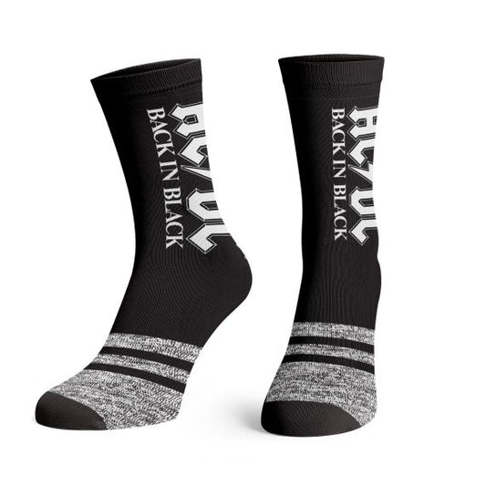 ACDC Back In Black Crew Socks