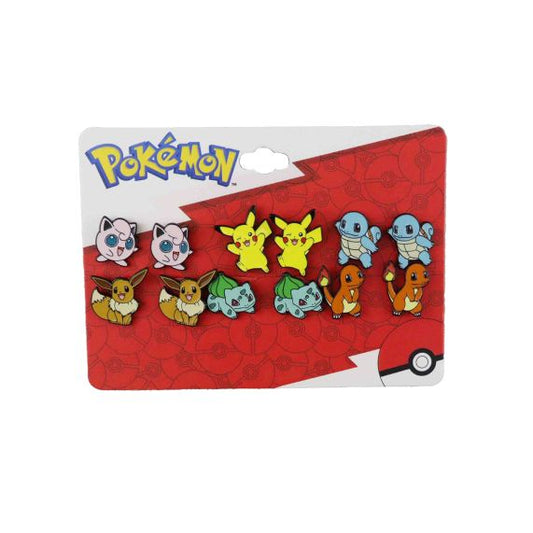 POKEMON - Generation One 6 Pair Earring Set
