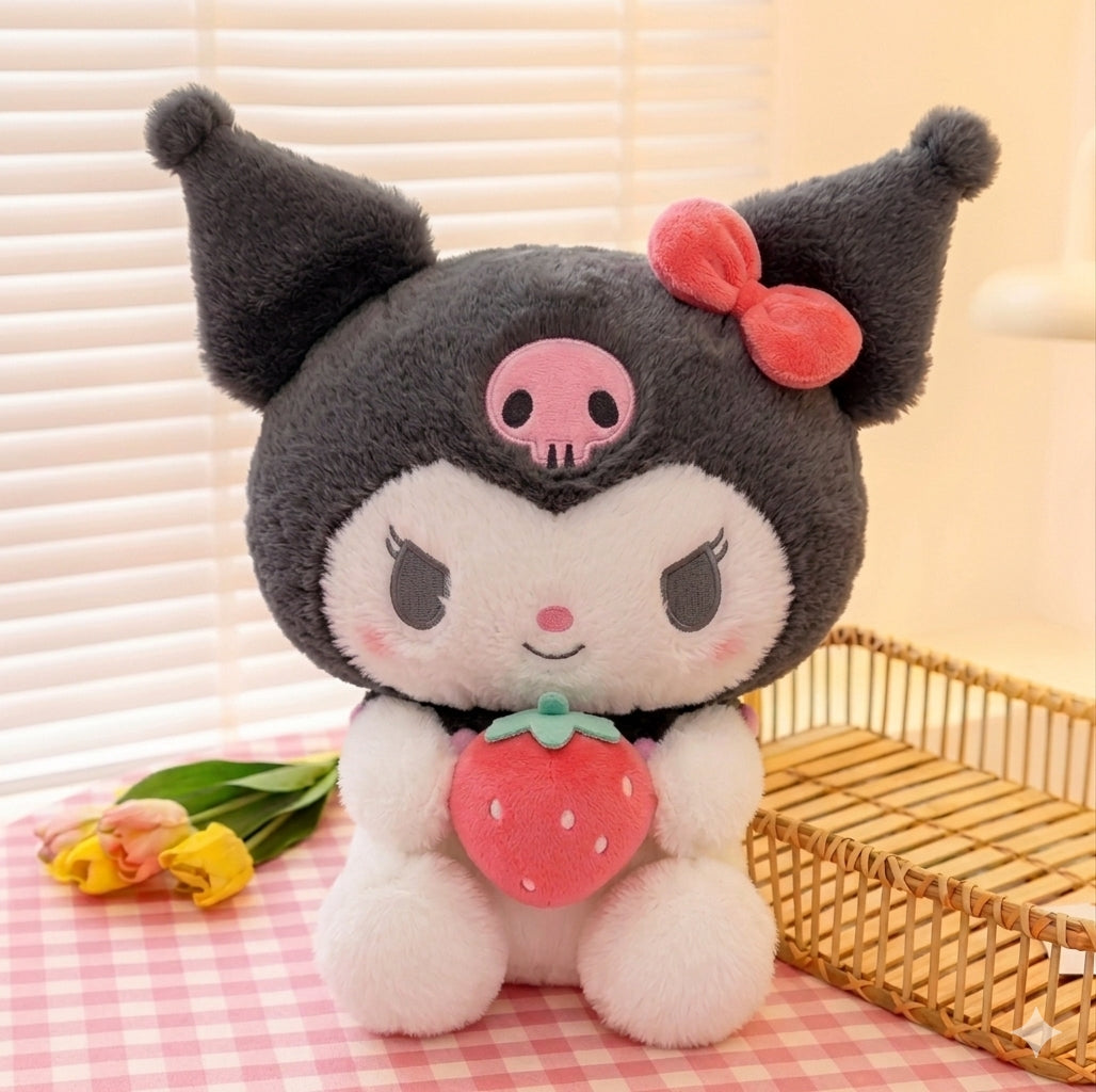HELLO KITTY - Kuromi Strawberry Plushie