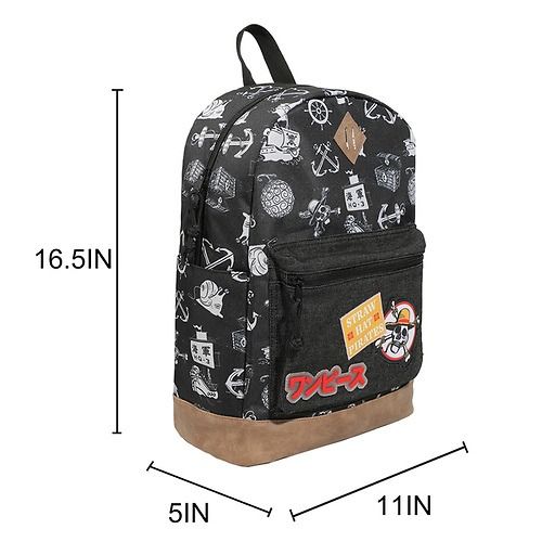 ONE PIECE - Live Action Icons 16.5" Black Backpack
