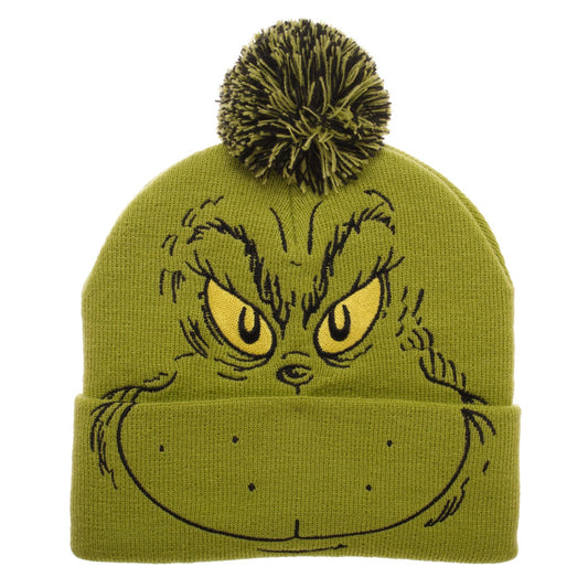 THE GRINCH - Big Face Pom Knit Beanie