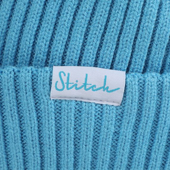 LILO & STITCH - Embroidery Knit Cuff Beanie with Satin Lining