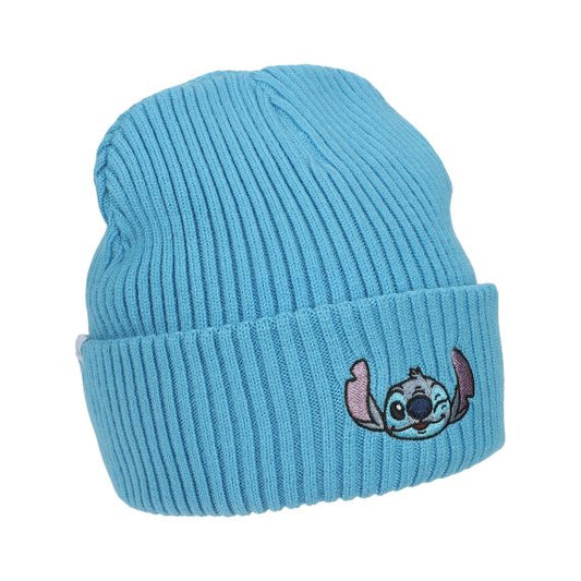 LILO & STITCH - Embroidery Knit Cuff Beanie with Satin Lining