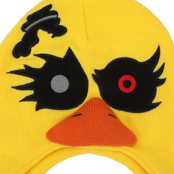 FIVE NIGHTS AT FREDDY'S - Embroidered Chica Laplander Beanie Hat