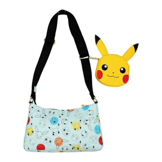 Pokemon Gen 1 Characters Purse with Coin Pouch